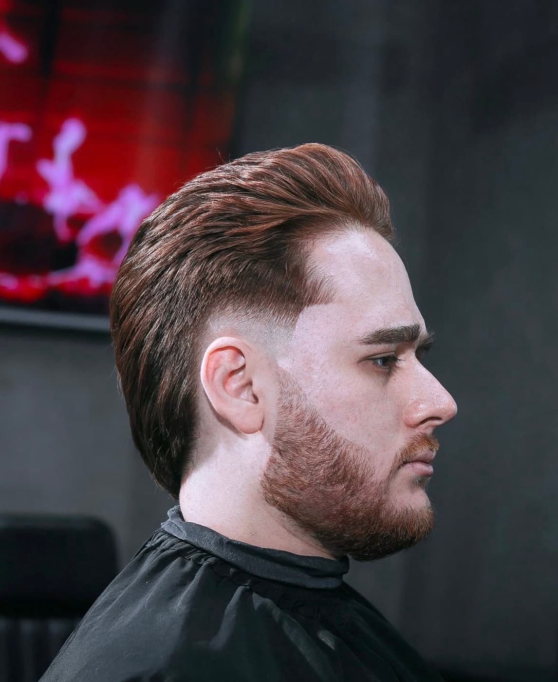 Corte low taper de perfil